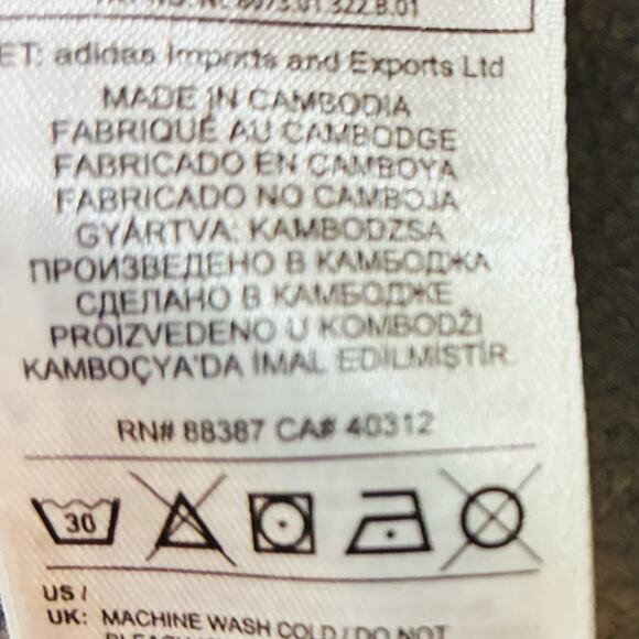 adidas Gray Hoodie with White Logo - Picture 8 of 12